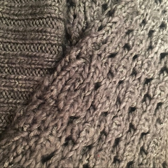 Open-knit Green/Grey Metallic Hazel Sweater - Picture 7 of 8